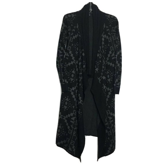 Edge By Jen Rade Sweaters - Edge By Jen Rade TRibal  Print Open Front Cardigan